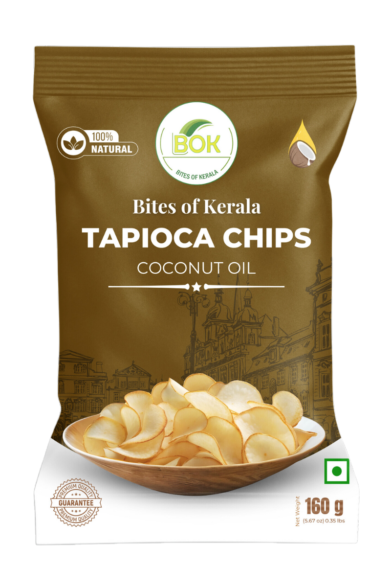 Bites of Kerala - Tapioca Chips (Coconut Oil)