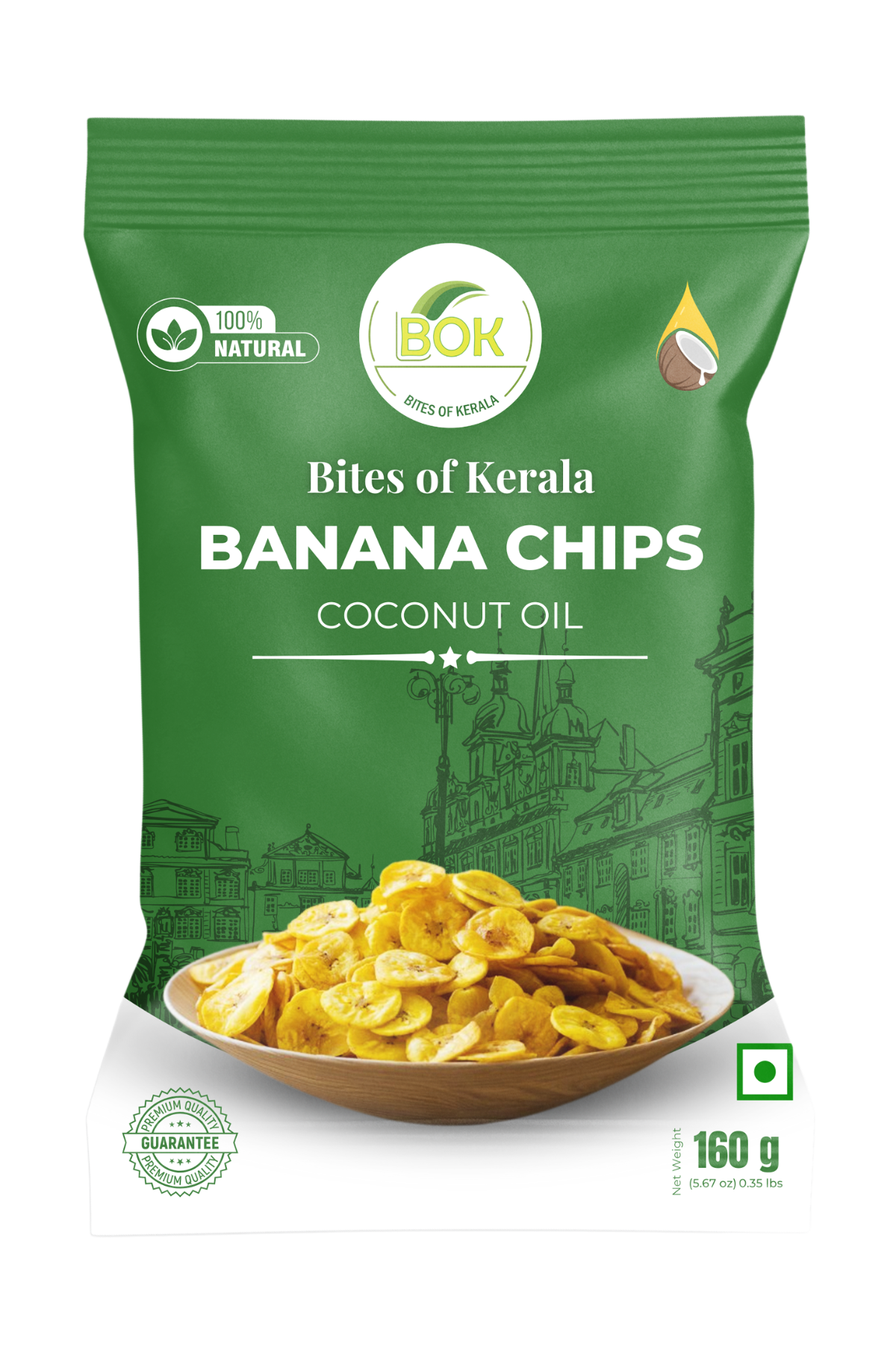 Bites of Kerala - Banana Chips (Coconut Oil)